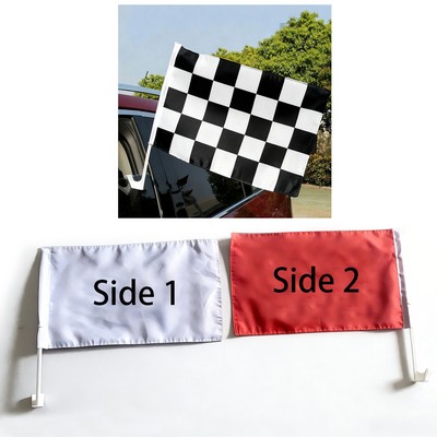 Car Window Flag - Double Side Printing