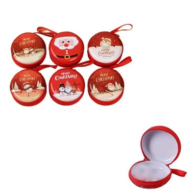 Christmas Tin Coin Purse Set
