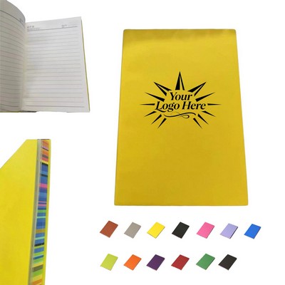 Pu Imitation Leather Rainbow Edge Notebook