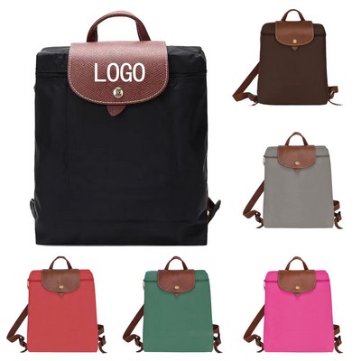 Packable Water-Resistant Nylon Travel Backpack