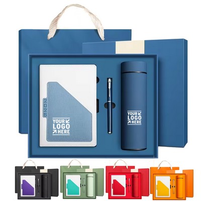 3-in-1 Color-Block Stylish Business Gift Set
