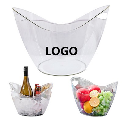 8 Liter Large Clear Acrylic Ice Bucket