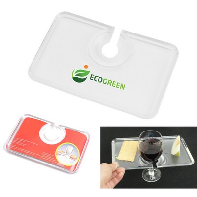 Plastic Snack & Wine Tray