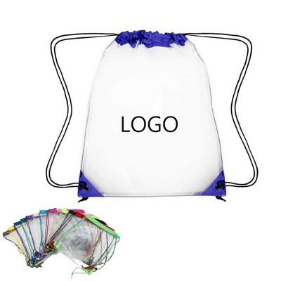 Waterproof Clear Drawstring Backpack Stadium String Bags