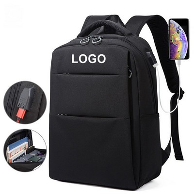 15.6" Laptop Backpack With USB Charging Port