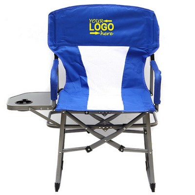 Portable Folding Camping Chair with Side Table