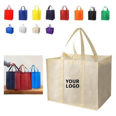 Large Non Woven Fabric Tote Bag With Reinforced Handle