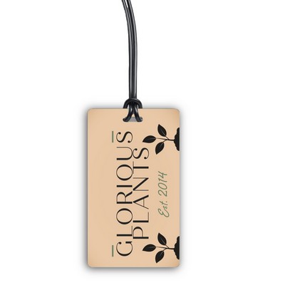 Screen Printed Poly Write-On Tag (2.625"x4.5") Rectangle