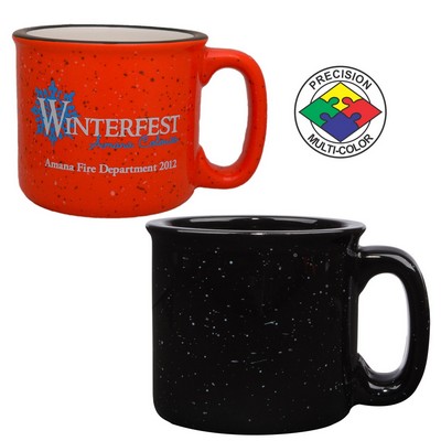 15 Oz. Black Campfire Mug - Dishwasher Safe - Precision Spot Color