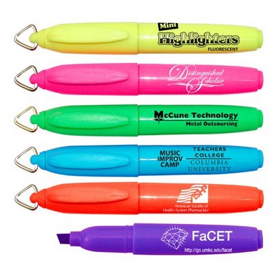 Liqui-Mark® Mini Brite Spots™ Fluorescent Highlighter w/Key Ring Cap