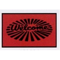 Olefin Standard Design Personalized Carpet (Welcome) (Circle) (2'x3')