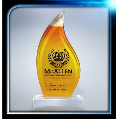 Executive Series Flame Award w/Base (5"x9 3/4")