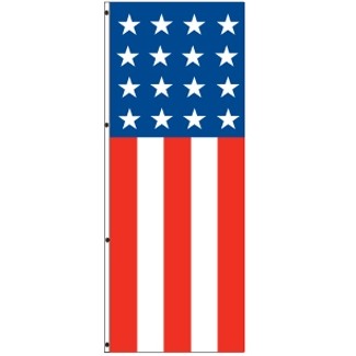 America Forever Free Flying Flag Drape (Star/Vertical Stripes)