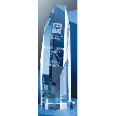 7" Crystal Octagon Award