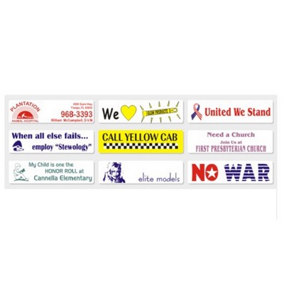 Economy Bumper Sticker 11" x 2 15/16"