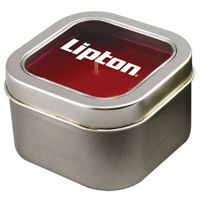 8 Oz. Aromatherapy Candle Tin w/Window