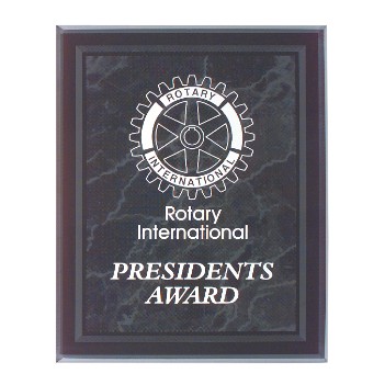 Acrylic Black Marble Plaque w/ Black Border - 8"x10"