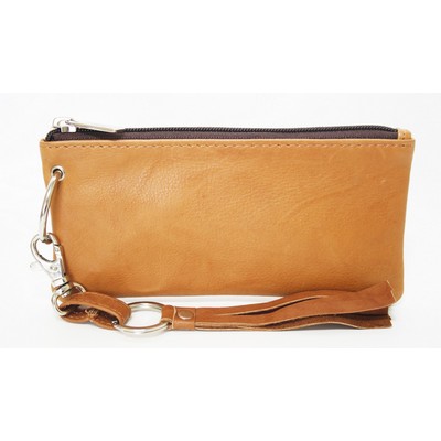 Ashlin® Designer British Tan Destiny Mini Cosmetic & Phone Wristlet