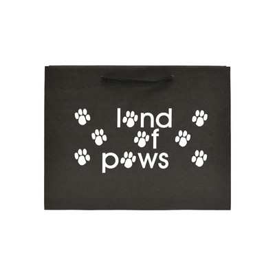 Non-Laminated Black Euro Tote (13"x4.5"x10")