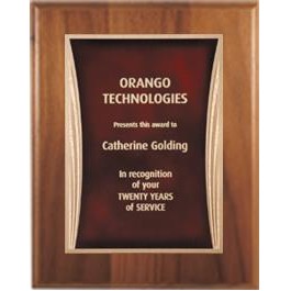 Cherry Plaque 7" x 9" - Red/Gold 5" x 7" Showtime Plate