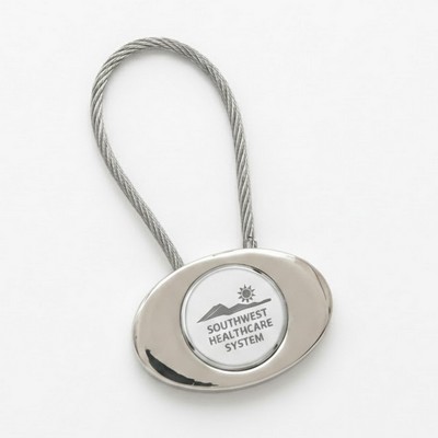 Eclipse Oval 3/4" Continuity Key Tag w/ Laser Quick Insert & Cable Closure