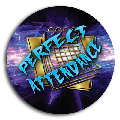 Stock School Button - Perfect Attendance