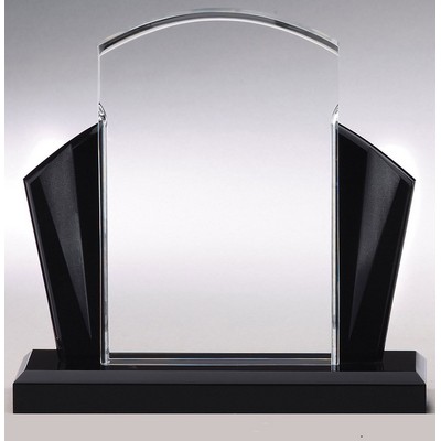 Black Beauty Slide-In Clear Acrylic Elite Plaque, Large (5"x7")