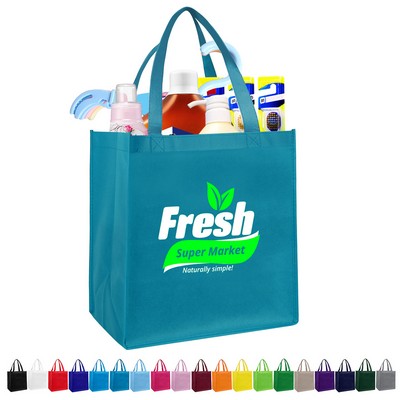 Non-woven Grocery Tote Bags(12'' x 13'' x 8'')