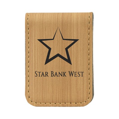 Bamboo Leatherette Money Clip