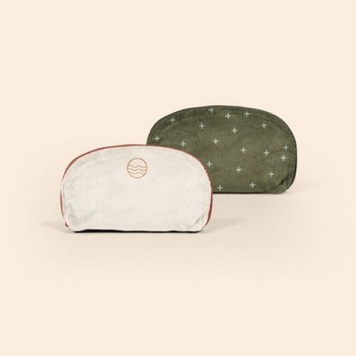 Corduroy Glam Clam Pouch