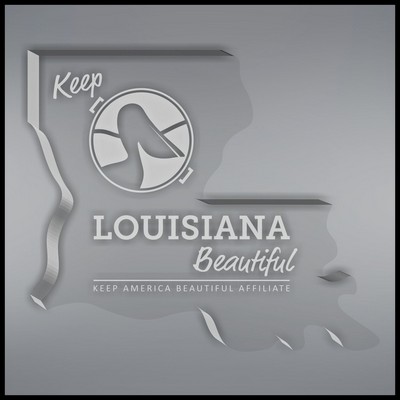 4.75" Louisiana Shape Paperweight in Clear, Laser Engraved