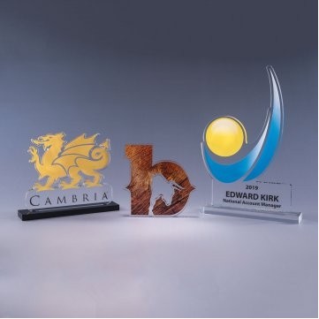 3/8" Custom Cut Acrylic Award (Up to 36 Square Inch)