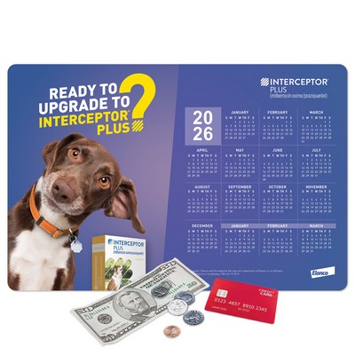 Vynex® Heavy Duty Calendar Counter Mat-10"x15"x1/16"