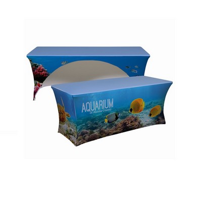 Heavy Duty Tablecloth Stretch 3 Side 6' WRINKLE FREE