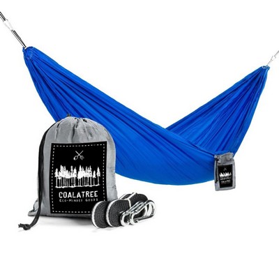 Coalatree Loafer Hammock, Blue and Gray