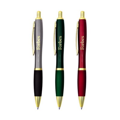 Union Printed - Promotional - Remarkable - Metal Gold Click Pen with 1-Color Logo