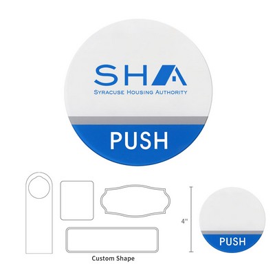 Self Adhesive Sign in Custom Shape