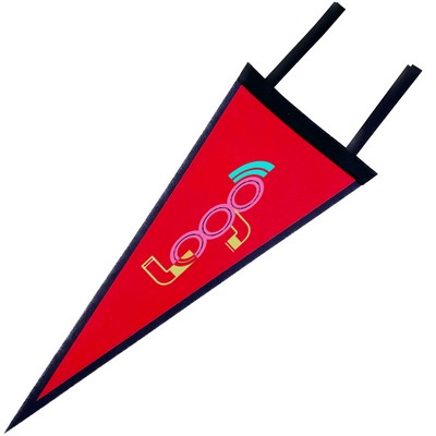 Custom Full Color Felt Pennant Triangle flags MOQ 20 PCS