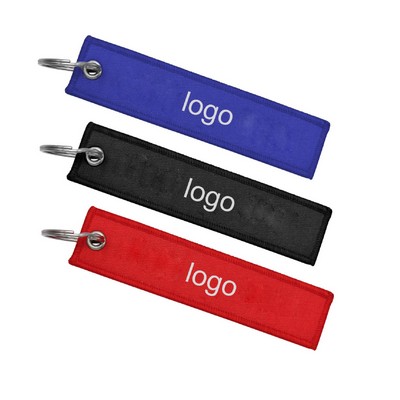 Embroidered Keychain Tag