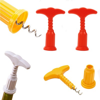 Red Wine Plastic Corkscrew