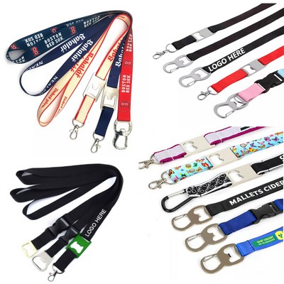Polyester Lanyard w/Bottle Opener