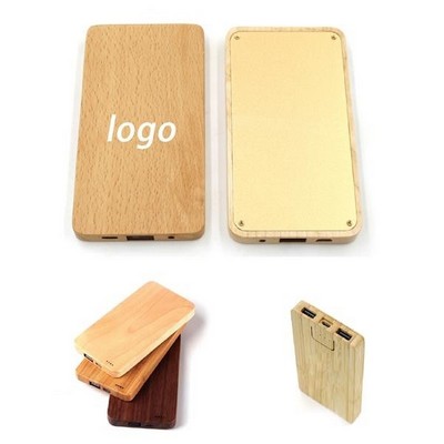 5000mAh Power Bank Wooden Bamboo