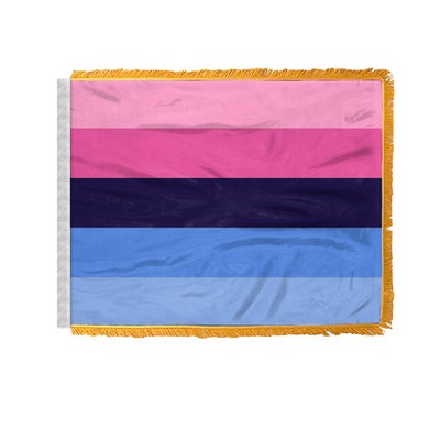 4" x 6" 1 ply wPoly Omnisexual Pride Antenna Flag