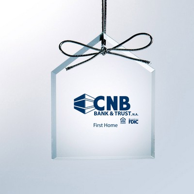 Beveled Glass House Ornament