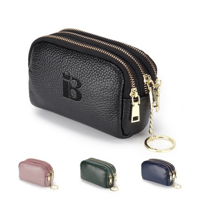 Genuine Leather Small multi-function key coin purse