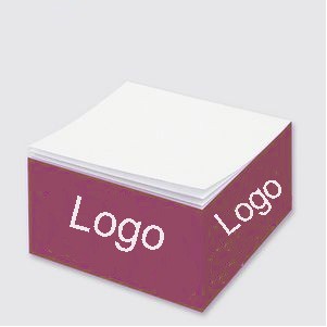 2 3/4" * 2 3/4"* 1 3/8" Sticky Back Paper Note Cube