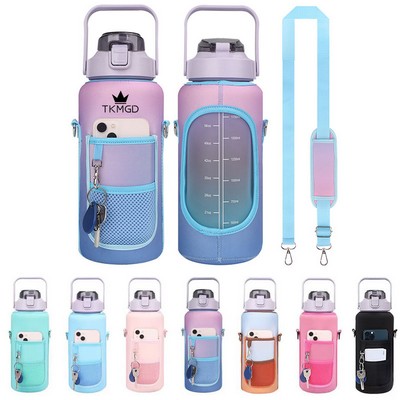 Water Bottle Holder Carrier Bag with Strap