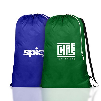 Drawstring Laundry Bag With Shoulder Strap ( 35.5" x 23" )