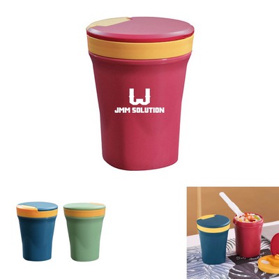 Microwavable Soup Mug With Lid And Scoop