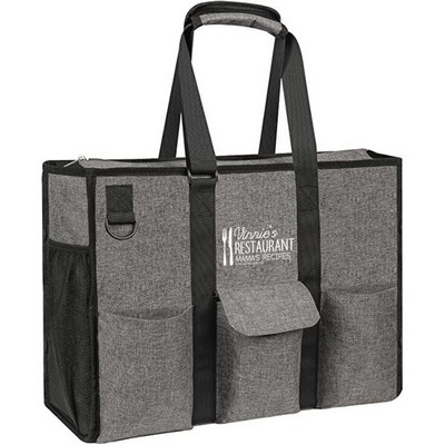 Water Resistant Zip Tote Bag
